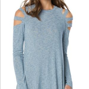 Elan cold shoulder dress